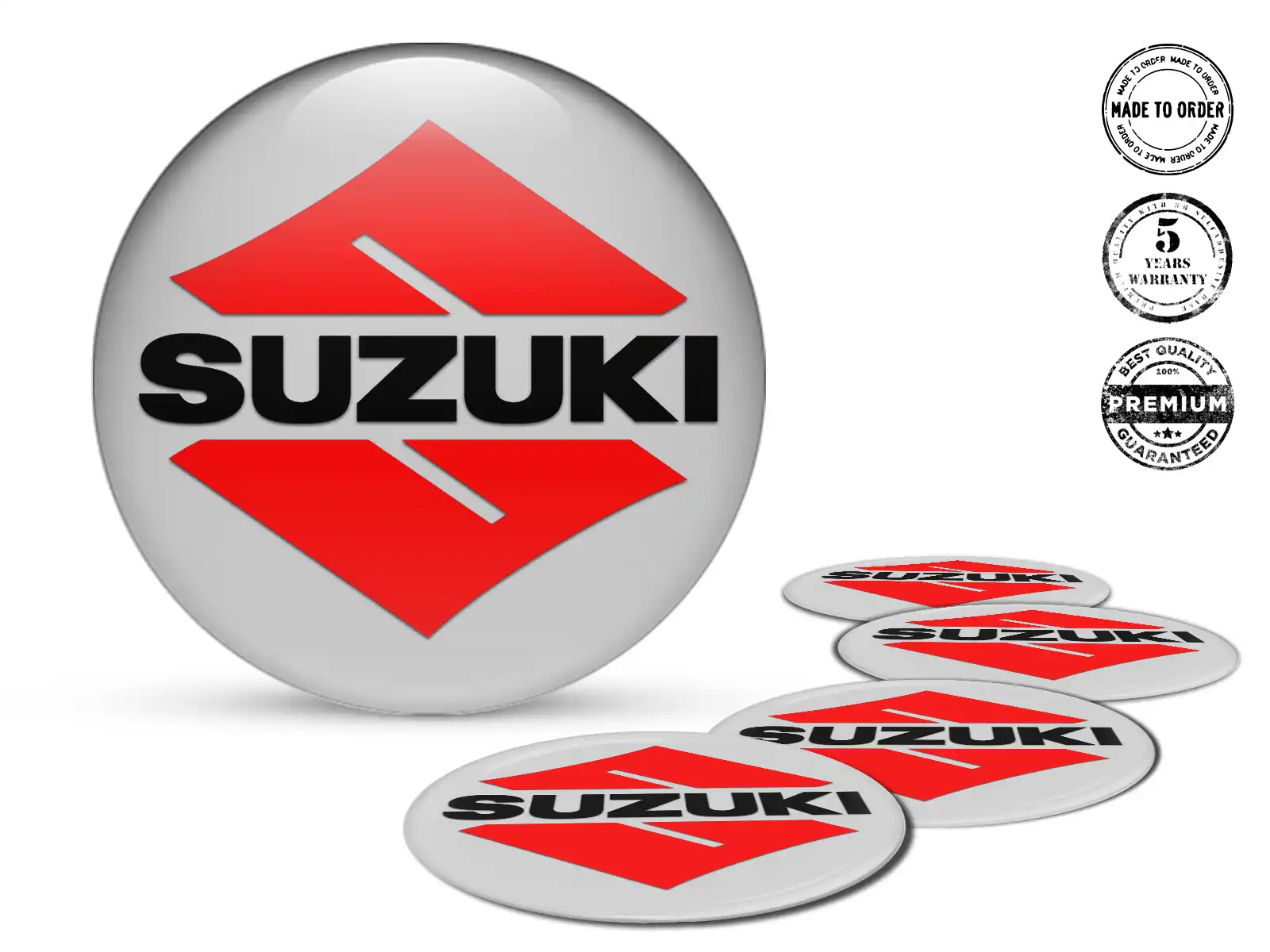 Suzuki Radaufkleber Logo Epoxy Dome Edition